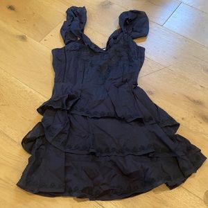 LoveShackFacny Womens Blue Ruffle Dress